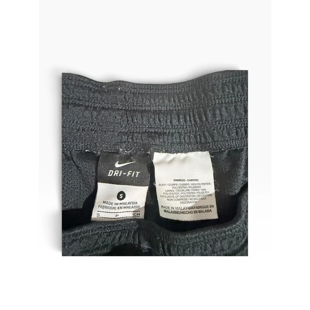 Nike Dri-FIT Mesh Athletic Shorts Black White Striped Running Gym Womens Small